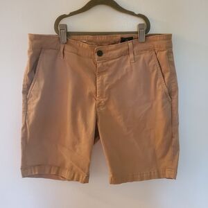 AG Adriano Goldschmied Men's Brown Flat Front Shorts